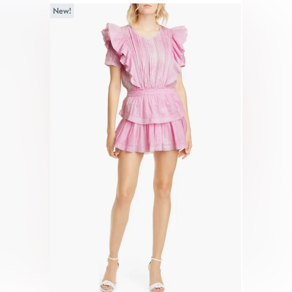 LOVESHACKFANCY NATASHA DRESS PINK